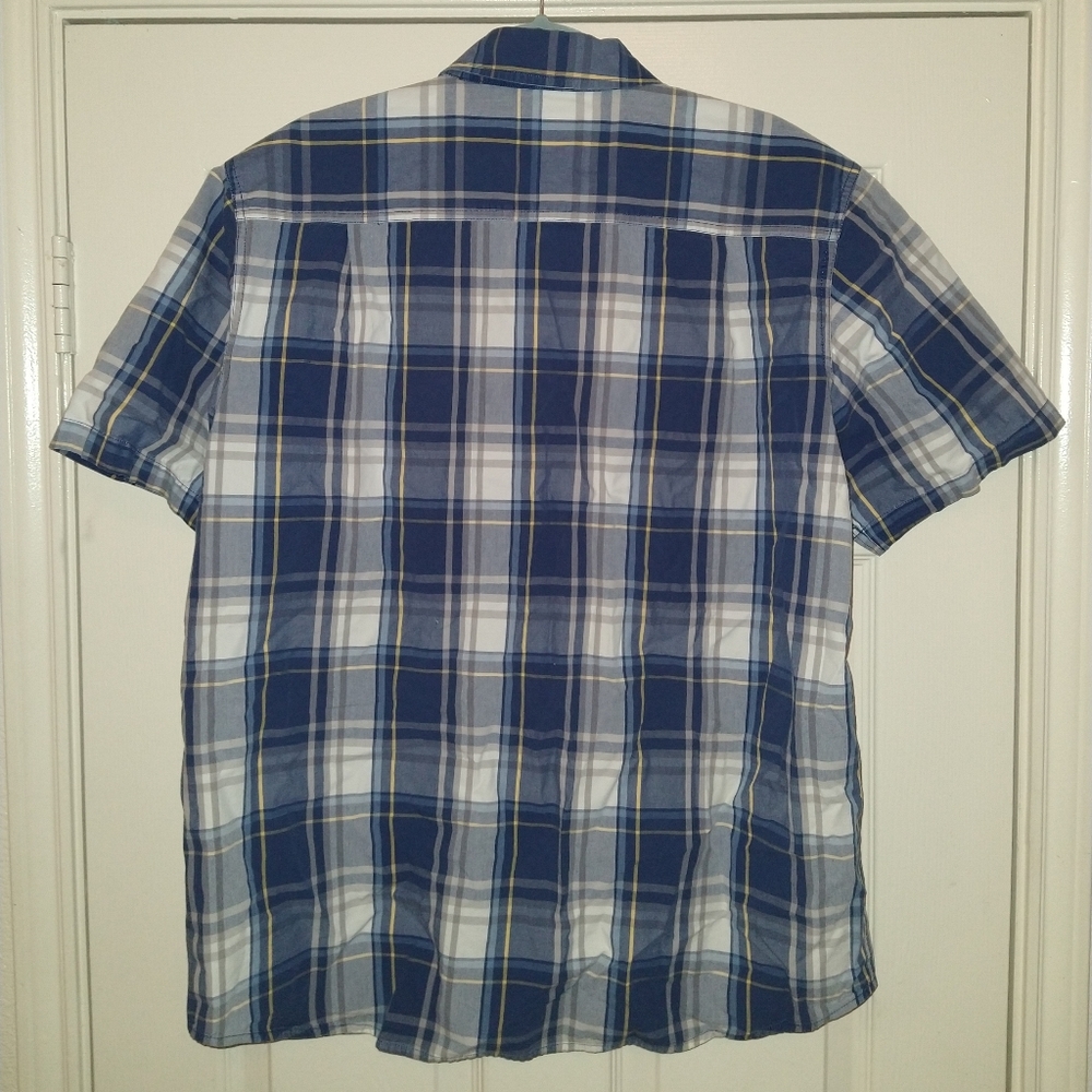 Carhartt Relaxed Fit Plaid Short Sleeve Button Down Shirt Men's sz Large - Picture 3 of 5